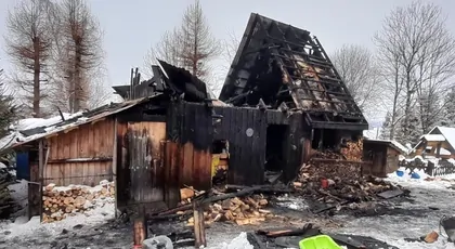 Pożar w miejscowości Strzebowiska