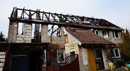 Pożar domu w Widzinie