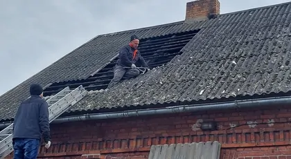 Pożar domu w Młynicach