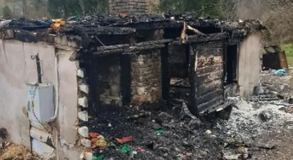 Pożar domu w Majdanie Sitanieckim