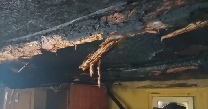 Pożar domu w Glinnie Wielkim