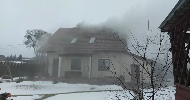Pożar domu w Nowym Jasińcu