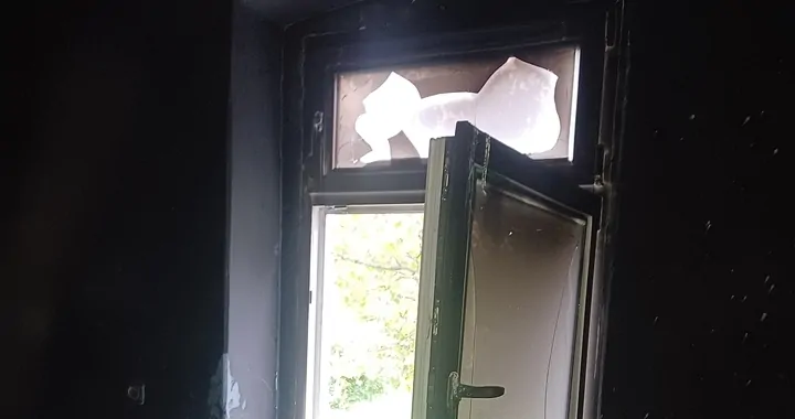Pożar domu w Wielanowie