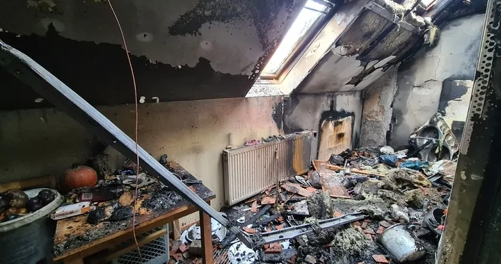 Pożar domu w Pastuchowie