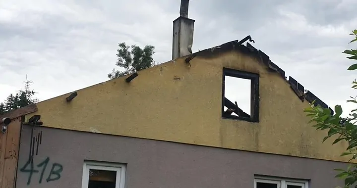 Pożar w miejscowości Stare Bystre - wsparcie dla Piotra