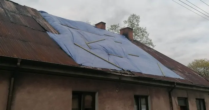 Pożar domu w Złoczewie