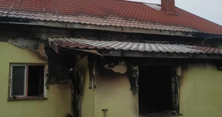 Pożar domu w Dubecznie