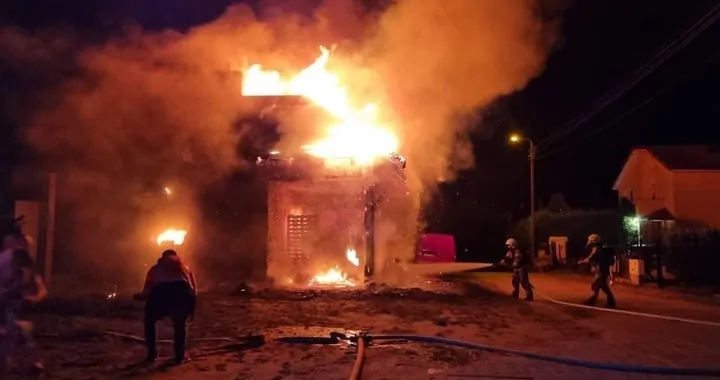 Pożar domu w Koleczkowie