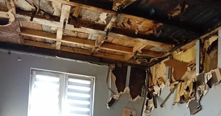 Pożar domu w miejscowość Tęczki