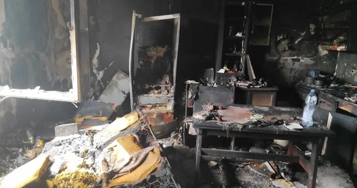 Pożar domu w miejscowości Czerwińskie