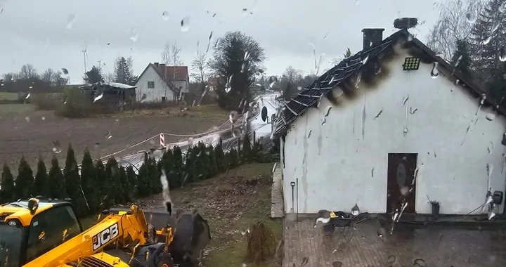 Pożar w miejscowości Podlasek