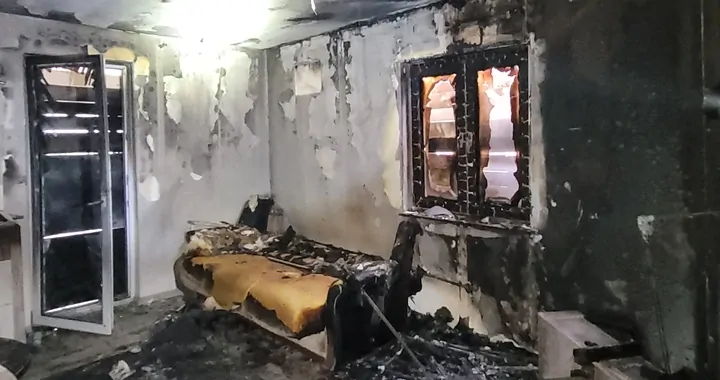 Pożar domu w miejscowości Komorów