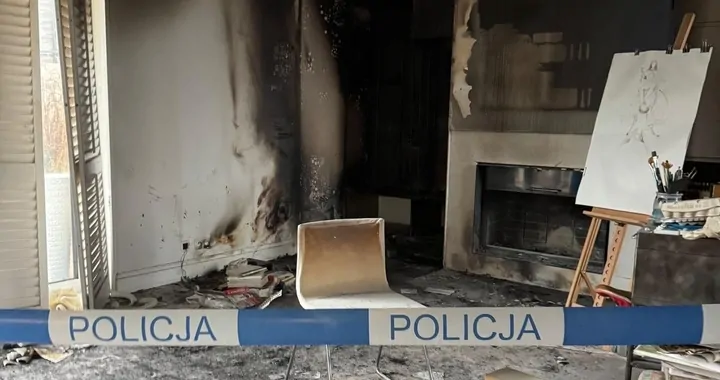Pożar domu w Gdyni