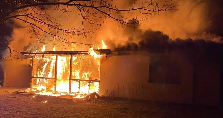 Pożar w miejscowości Stare Zakole
