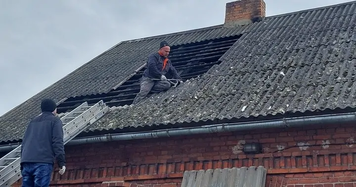 Pożar domu w Młynicach