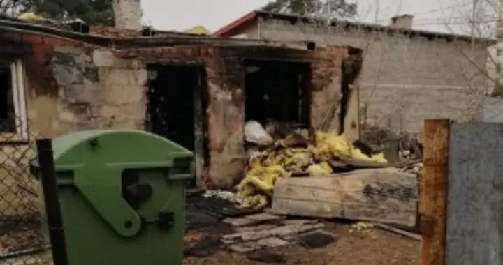Pożar domu w Legionowie