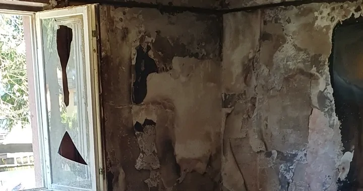 Pożar domu w miejscowości Jakubówka