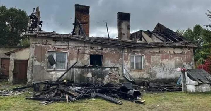 Pożar w Sterławkach Średnich
