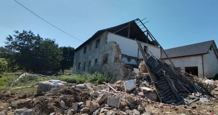 Katastrofa budowlana w miejscowości Rząśnik