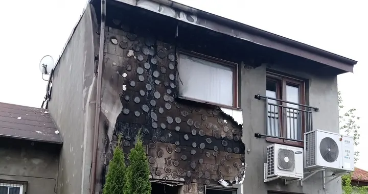 Pożar w miejscowości Brzoza