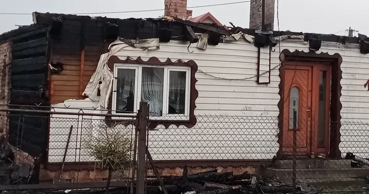 Pożar domu w miejsowości Rybarzowice