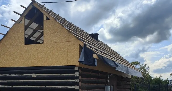Wykończenie domu po pożarze w Lubomierzu