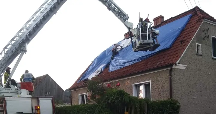 Pożar domu w Bukówku