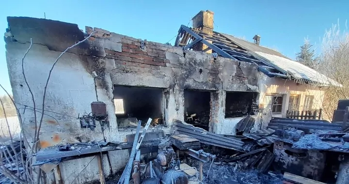 Pożar warsztatu stolarskiego