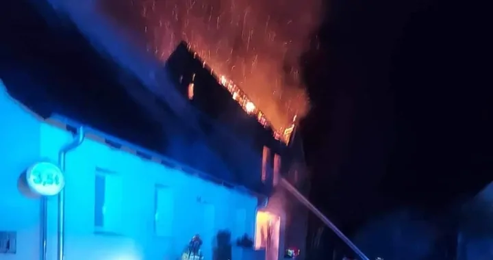 Pożar w miejscowości Bobrowice
