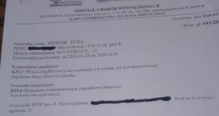 Zdjęcie osoby potrzbującej