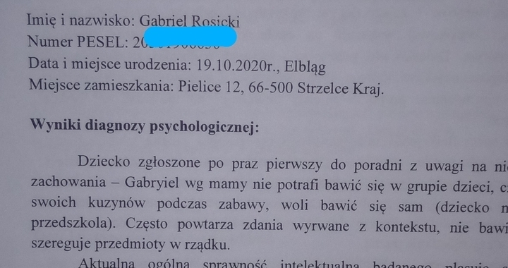 Zdjęcie osoby potrzbującej