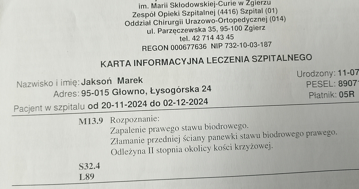 Zdjęcie osoby potrzbującej